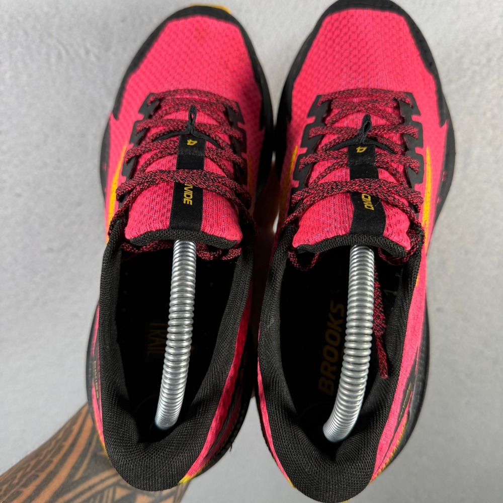 Brooks Divide 4 Trail Running Shoes Pink Yellow Black 1203941B609 Womens 9 - Picture 5 of 10